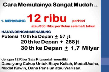 Menabung dan Berbisnis Di 3i Network