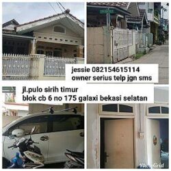 Disewakan Rumah Pulo Sirih Bekasi, Lokasi Elite Harga Murah