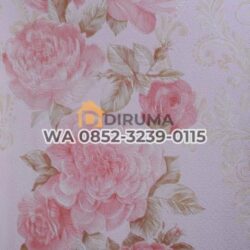 Wallpaper dinding Bunga Pink Lrz 400-5