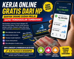 Kerja Online Gratis Dari Hp — Banyak Orang Sudah Mulai Dapat Penghasilan Tambahan