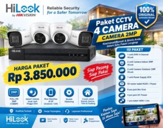 Paket CCTV Hilook 4 Kamera Full HD 2MP Lengkap