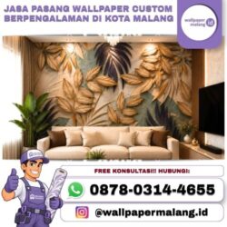 Jasa Pasang Wallpaper Custom Berpengalaman di Kota Malang